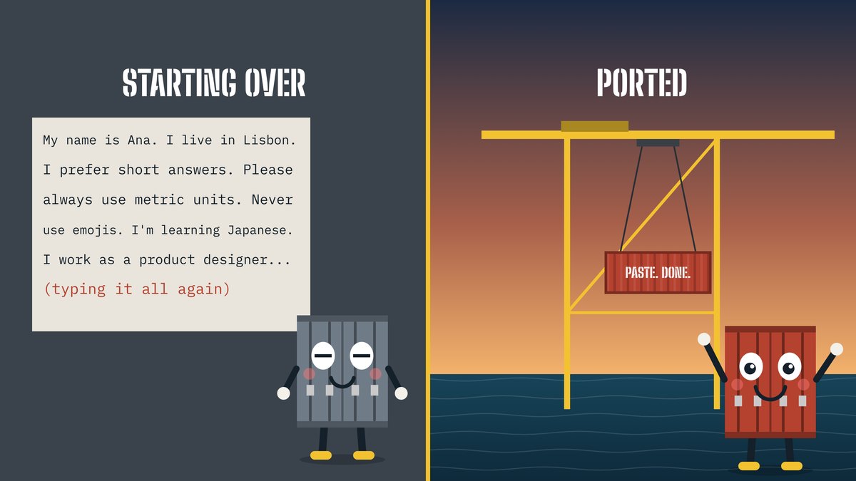 Starting over versus ported